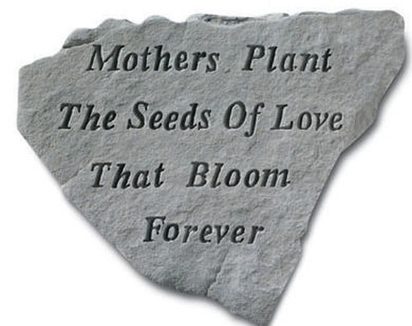 Concrete Stepping Stone gift for Mom - Mothers plant the seeds of love